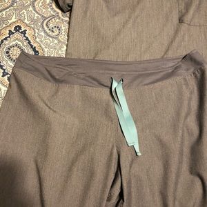 Large Fig scrub pants with ink stain